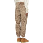 Needles Beige and Brown Faux-Fur Trousers