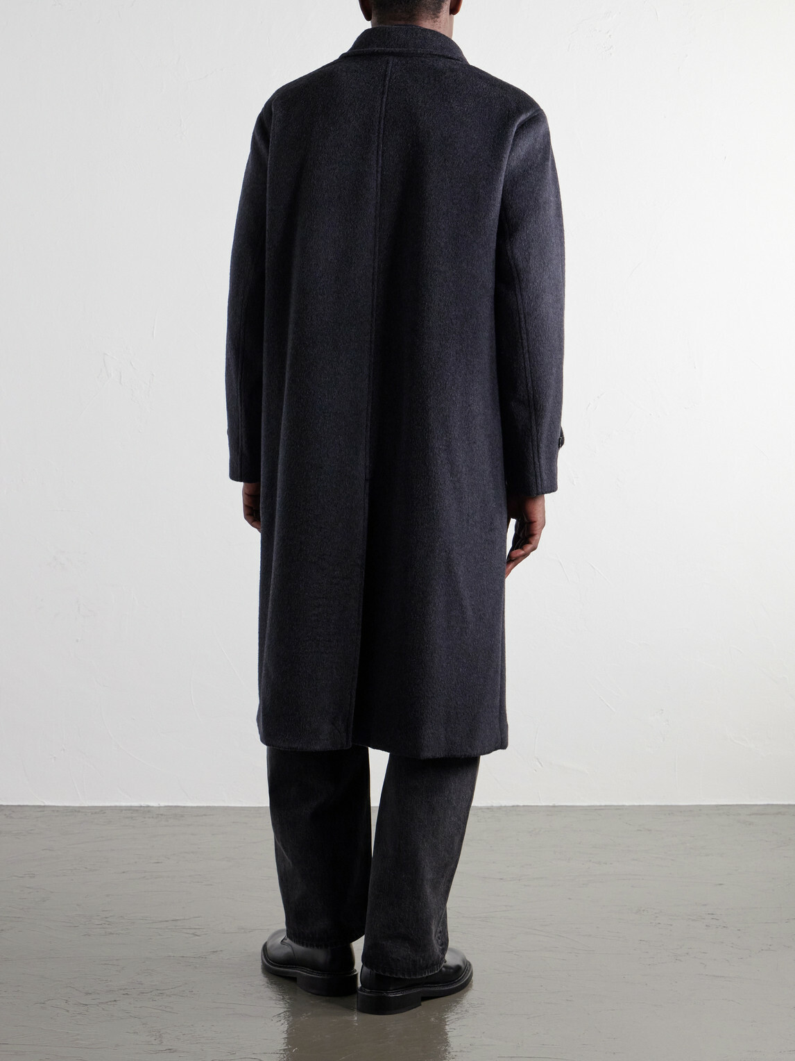 NN07 - Gibson 80040 Brushed Wool-Blend Flannel Coat - Gray