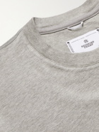 REIGNING CHAMP - Logo-Appliquéd Cotton-Jersey T-Shirt - Gray