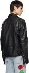 Ksubi Black Capitol Leather Jacket