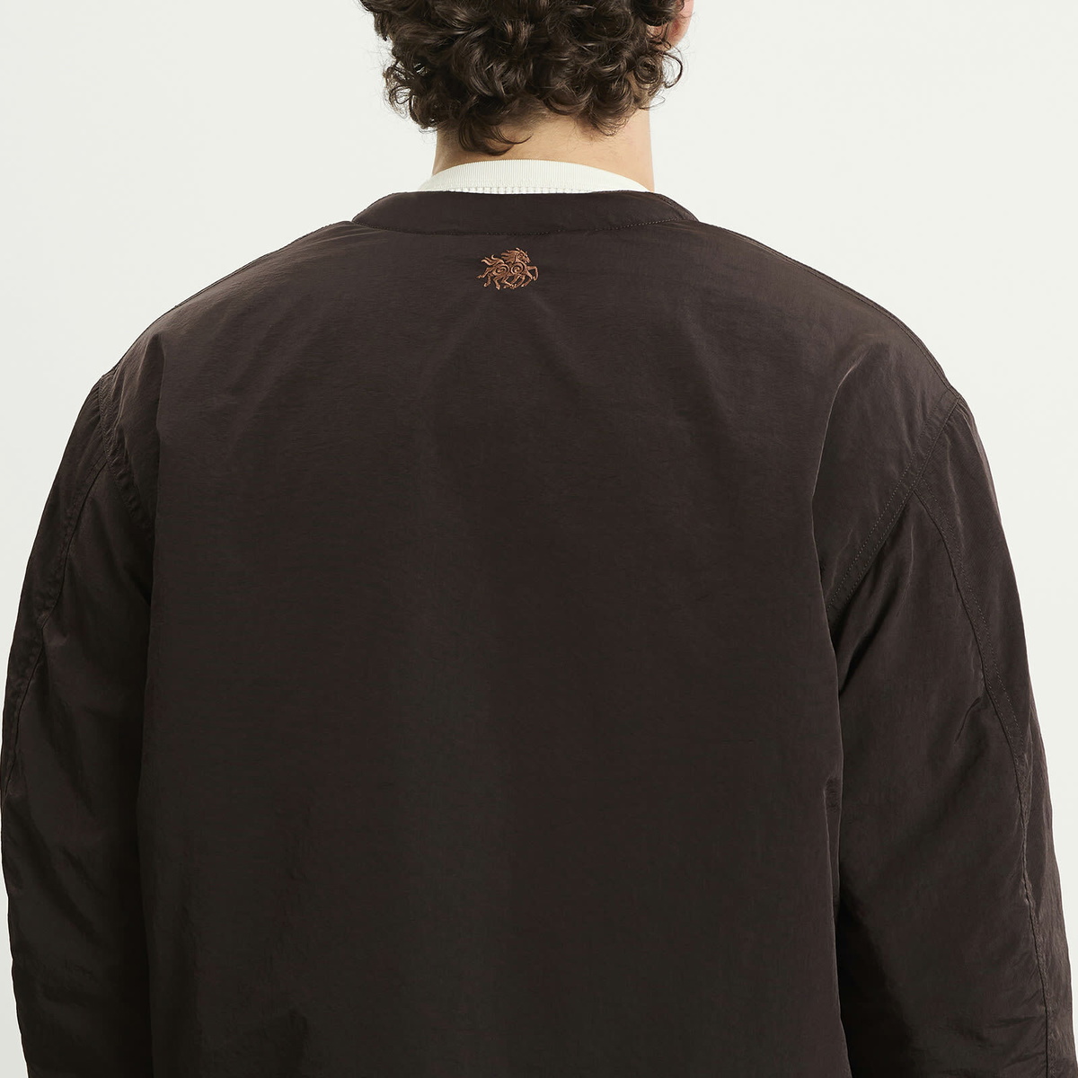 Ranra Men's Ascender Canvas Nylon Jacket And Fleece Lining in Black Coffee