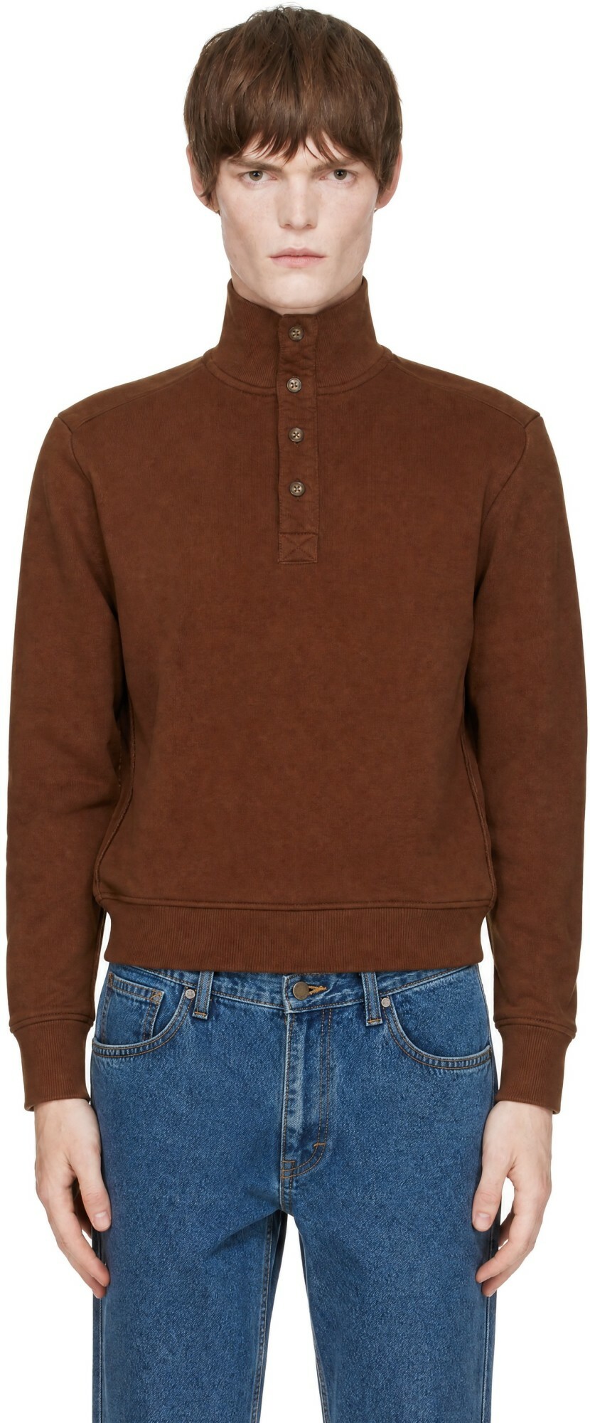 Entire Studios Brown Port Pullover Sweatshirt