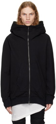 Julius Black Funnel Neck Hoodie