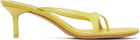 Acne Studios Yellow Beverly Kitten Lux Midsummer Heeled Sandals