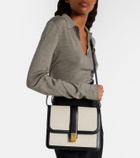 Khaite Blake leather-trimmed canvas crossbody bag