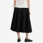 Peachy Den Women's Deba Wool Midi Skirt in Onyx