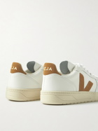 Veja - V-10 Suede-Trimmed Leather Sneakers - White