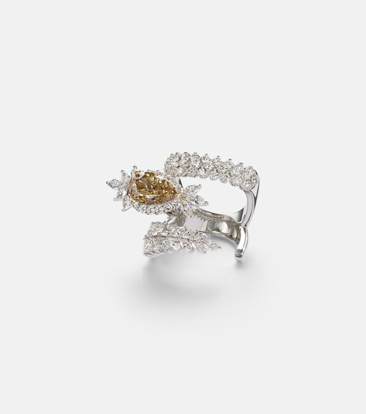 Yeprem Reign Supreme 18kt white gold ring with diamonds