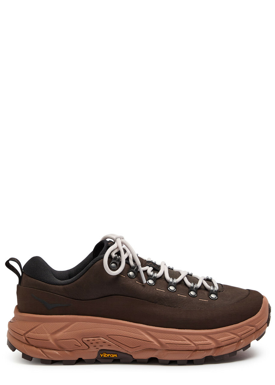 Hoka Tor Summit Nubuck Leather Sneakers Brown