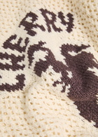 Cherry Los Angeles Western Open-knit Cotton Jumper Cream
