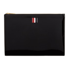 Thom Browne Black Small Gusset Zipper Tablet Holder