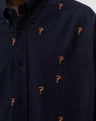 Patta Patta Oxford Longsleeve Shirt Blue - Mens - Longsleeves