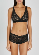 Hanro Moments Lace Briefs Black
