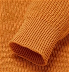 NN07 - Ribbed Baby Alpaca-Blend Sweater - Men - Saffron
