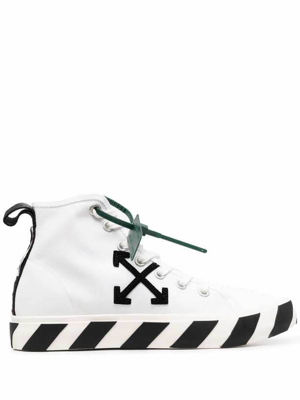 Photo: OFF-WHITE - Mid Top Vulcanized Sneakers