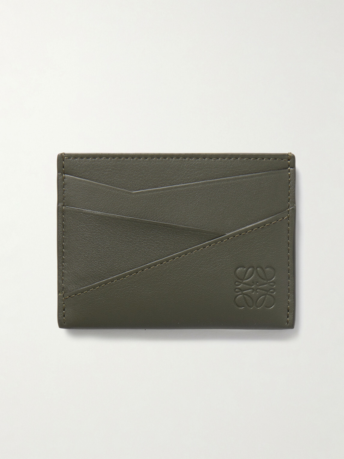 LOEWE - Puzzle Logo-Debossed Leather Cardholder