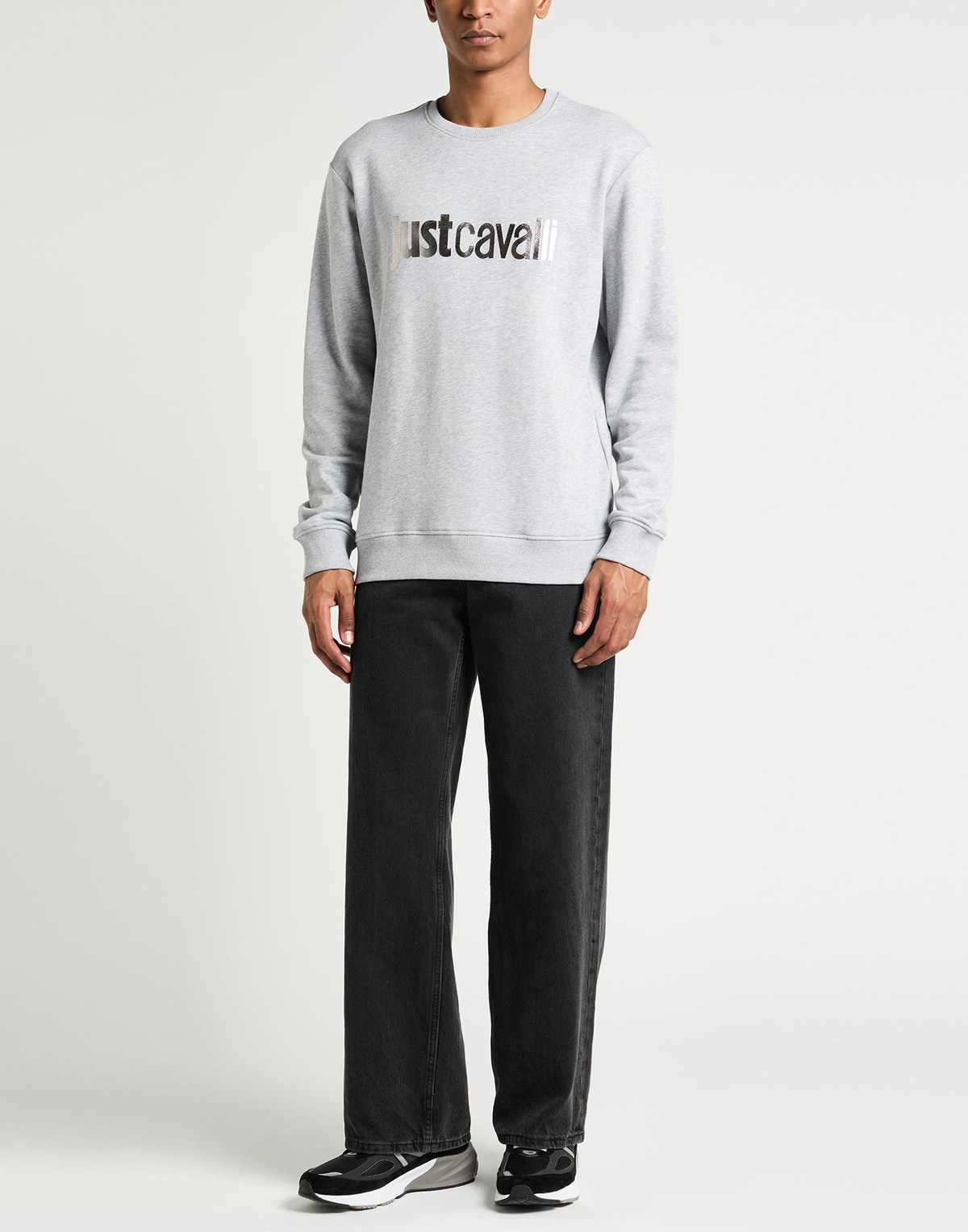 Just Cavalli Mens Sweatshirt in Grey