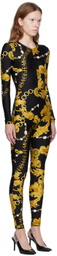 Versace Jeans Couture Black Chain Couture Jumpsuit