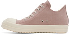 Rick Owens DRKSHDW Pink Low Sneaks Sneakers