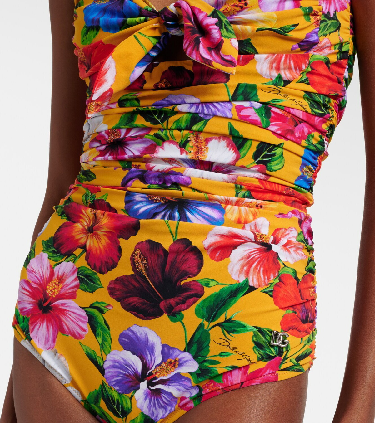 Dolce&Gabbana Floral cutout swimsuit