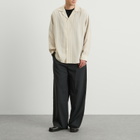 AMI Paris Men's Light Wool Twill Elastic Pants in Anthracite