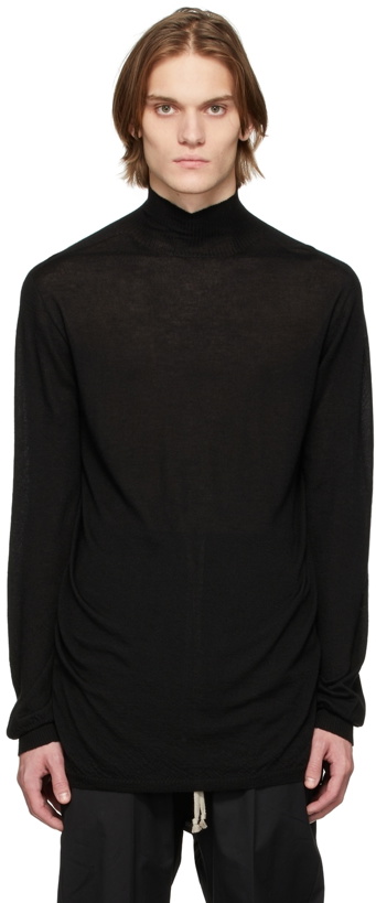 Photo: Rick Owens Black Cashmere Oversized Turtleneck