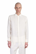 120% Lino Shirt In Beige Linen