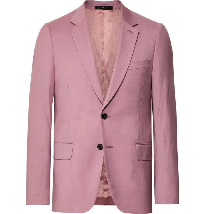 Photo: Paul Smith - Dusty-Pink A Suit To Travel In Soho Slim-Fit Wool Suit Jacket - Pink