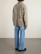 KAPITAL - Pinstriped Cotton-Blend Twill Jacket - Gray
