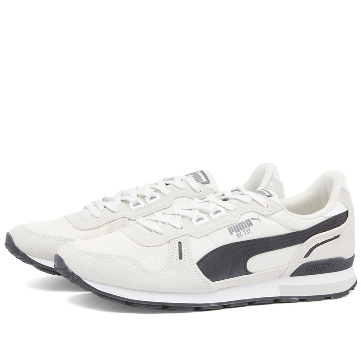 Photo: Puma Men's RX 737 Vintage Sneakers in White/Nimbus Cloud