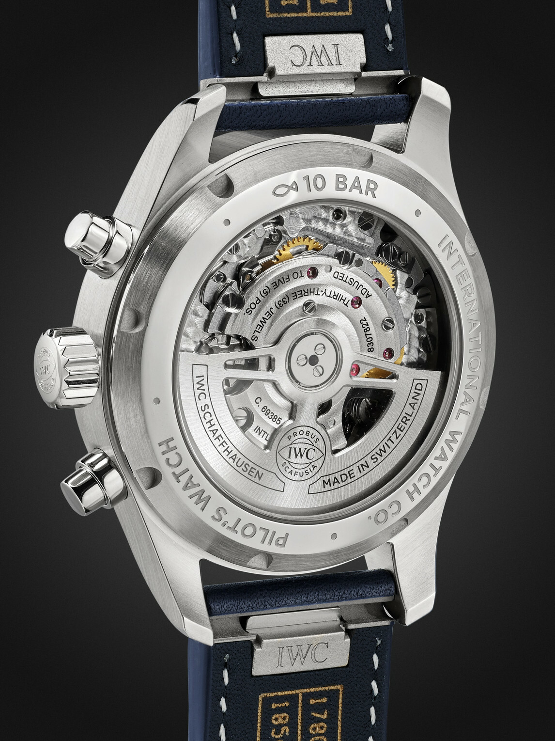 IWC Schaffhausen - Pilot's Automatic Chronograph 41mm Stainless Steel and Leather Watch, Ref. No. IW388101