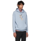 Givenchy Blue Icarus Regular-Fit Hoodie