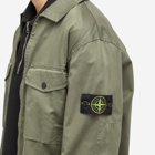 Stone Island Men's 2 Pocket Garment Dyed Shirt Jacket in Musk