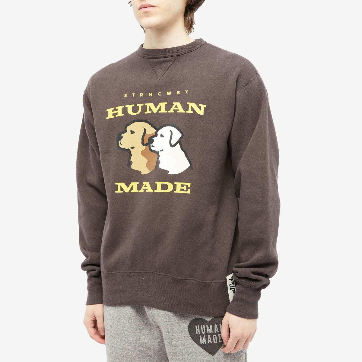 メ*シ様 HUMAN MADE スウェット ドッグロゴ ブラック Human Made Men's Dogs Crew Sweat in Black Human Made