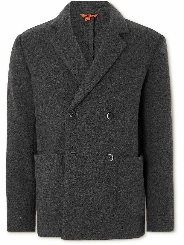 Photo: Barena - Double-Breasted Wool-Blend Blazer - Gray