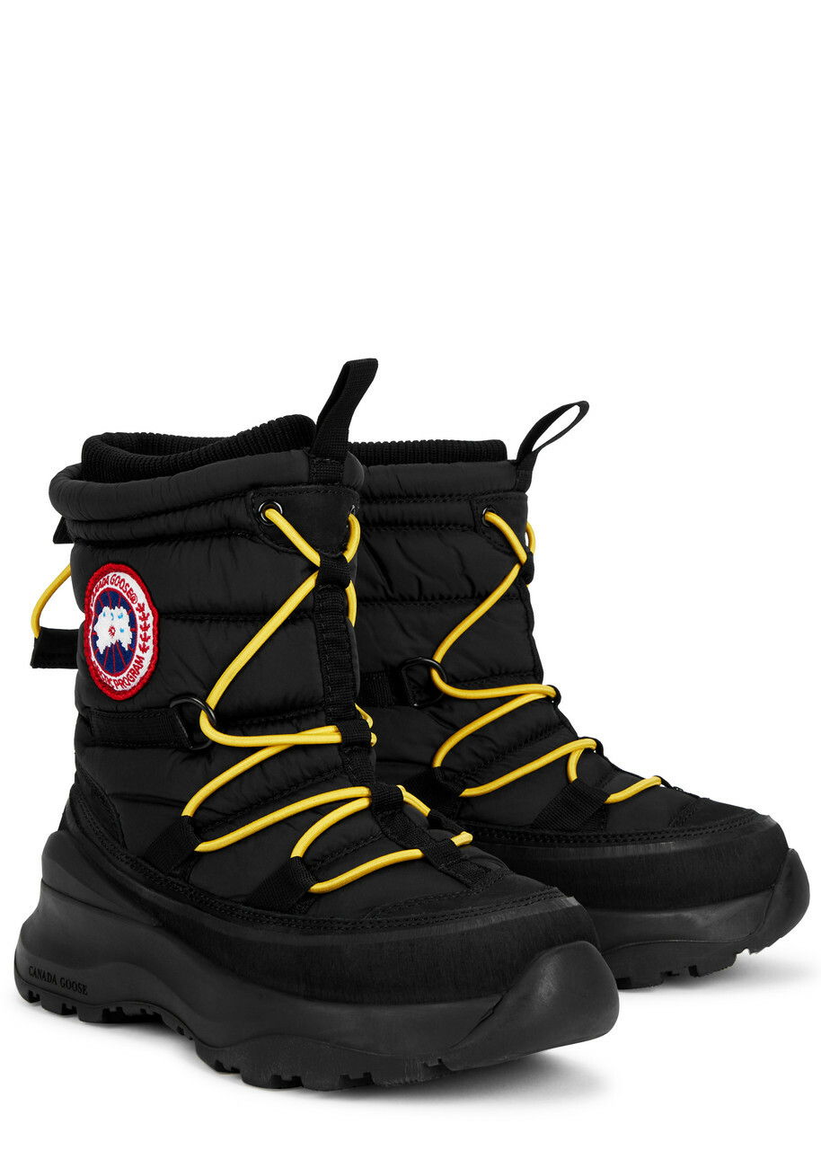 Canada Goose Toronto Quilted Shell Ankle Boots, Boots, Chunky Sole Black