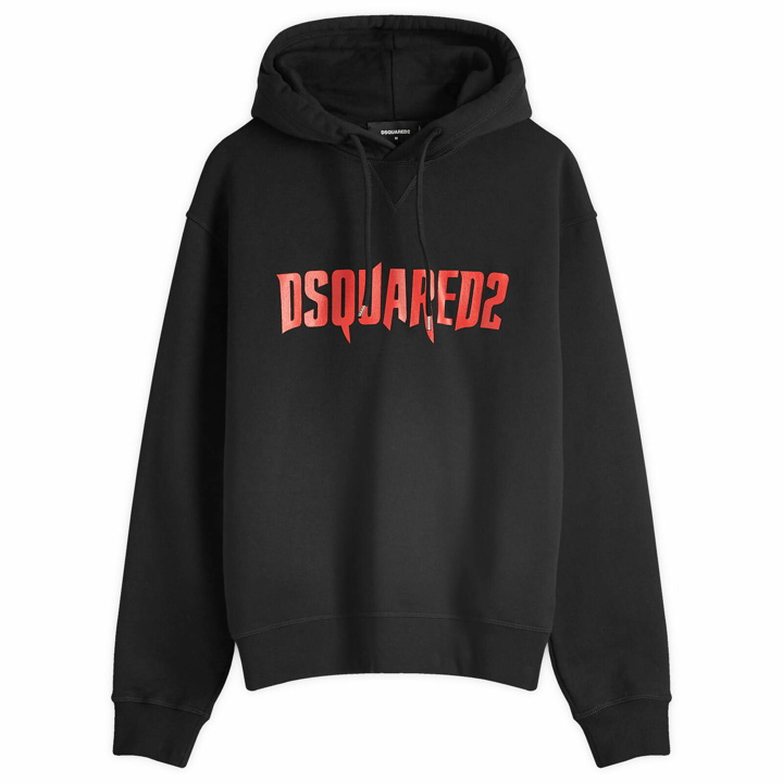 Photo: Dsquared2 Men's Chest Logo Hoodie in Black