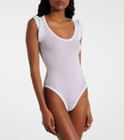 Alaïa Ribbed-knit bodysuit