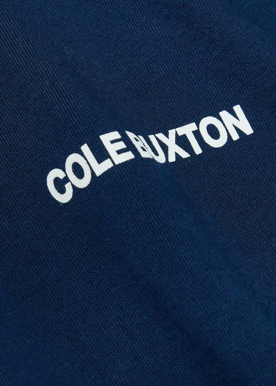 Cole Buxton Logo-print Cotton T-shirt Navy