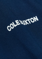 Cole Buxton Logo-print Cotton T-shirt Navy