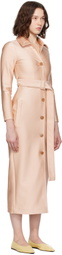 MARIE ADAM-LEENAERDT Beige Fitted Trench Coat