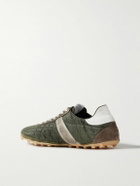 Maison Margiela - Sprinters Leather and Suede-Trimmed Nylon Sneakers - Green