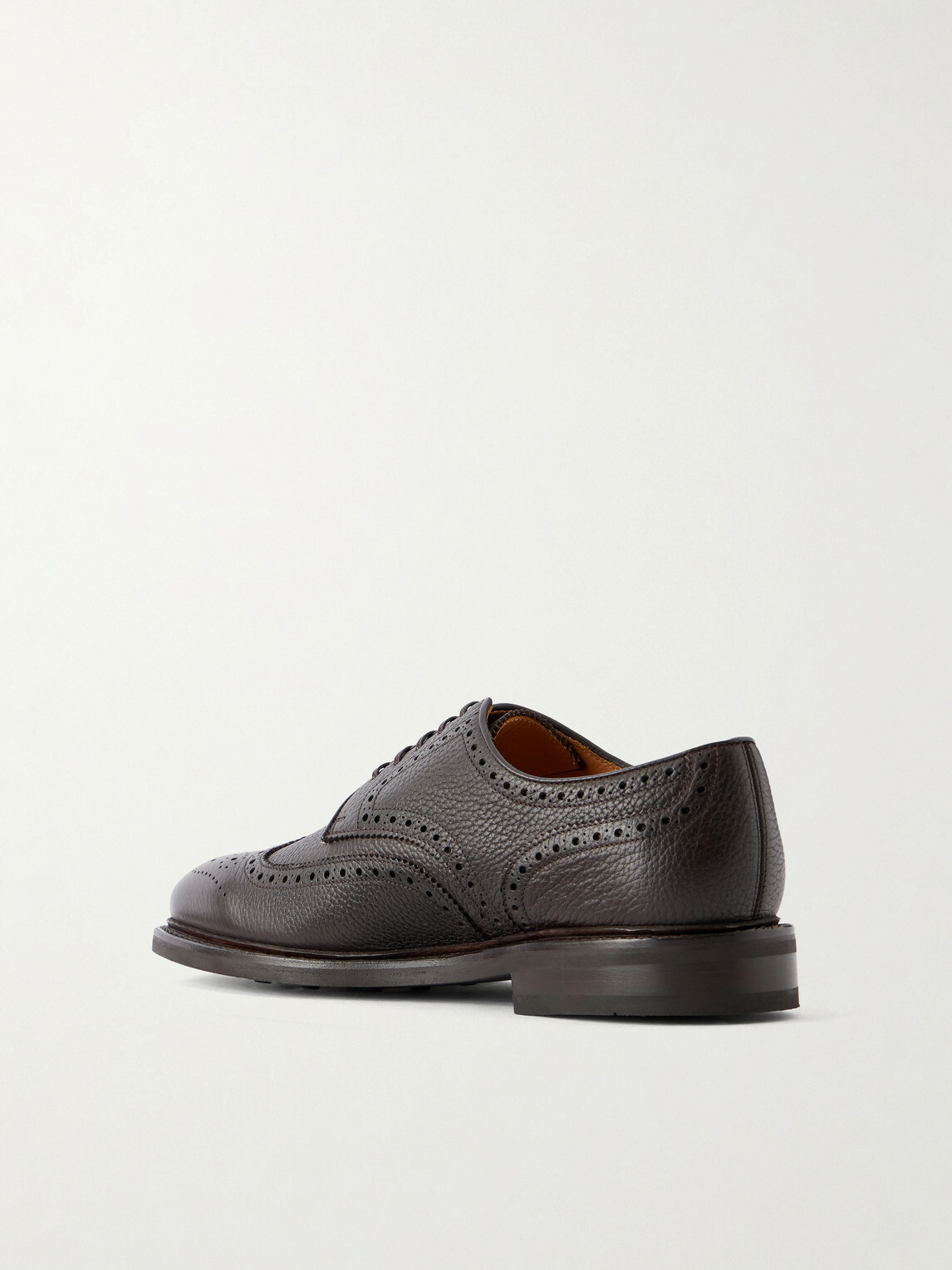 MORJAS - The Derby Full-Grain Leather Brogues - Brown