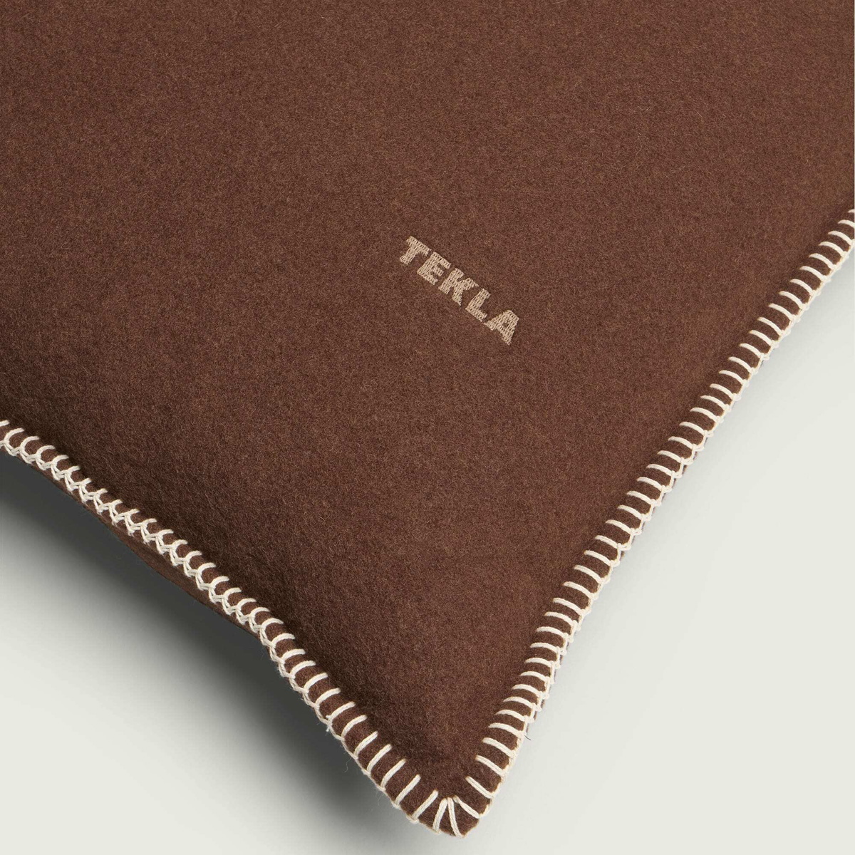 Tekla Fabrics Lambswool Cushion in Walnut