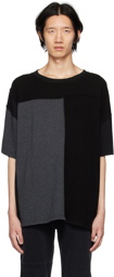 MM6 Maison Margiela Black Paneled T-Shirt