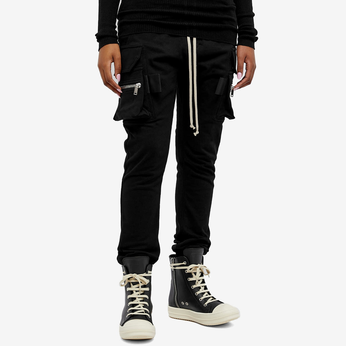 Rick Owens Women's Mastodon Cargo Pants in Black Rick Owens