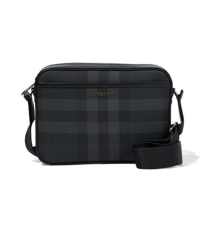 Photo: Burberry - Muswell leather-trimmed crossbody bag