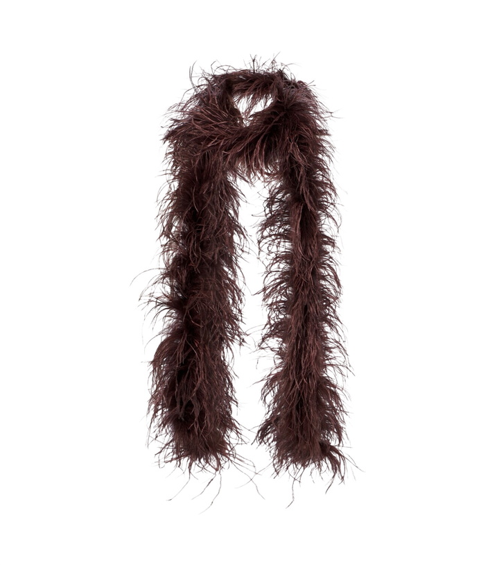 Photo: The New Arrivals Ilkyaz Ozel Ilkyaz feather scarf