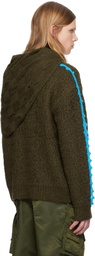 Andersson Bell Khaki Arelin Shawl Layered Sweater
