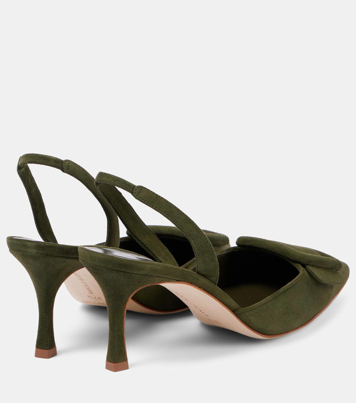 Manolo Blahnik Maysli suede slingback pumps